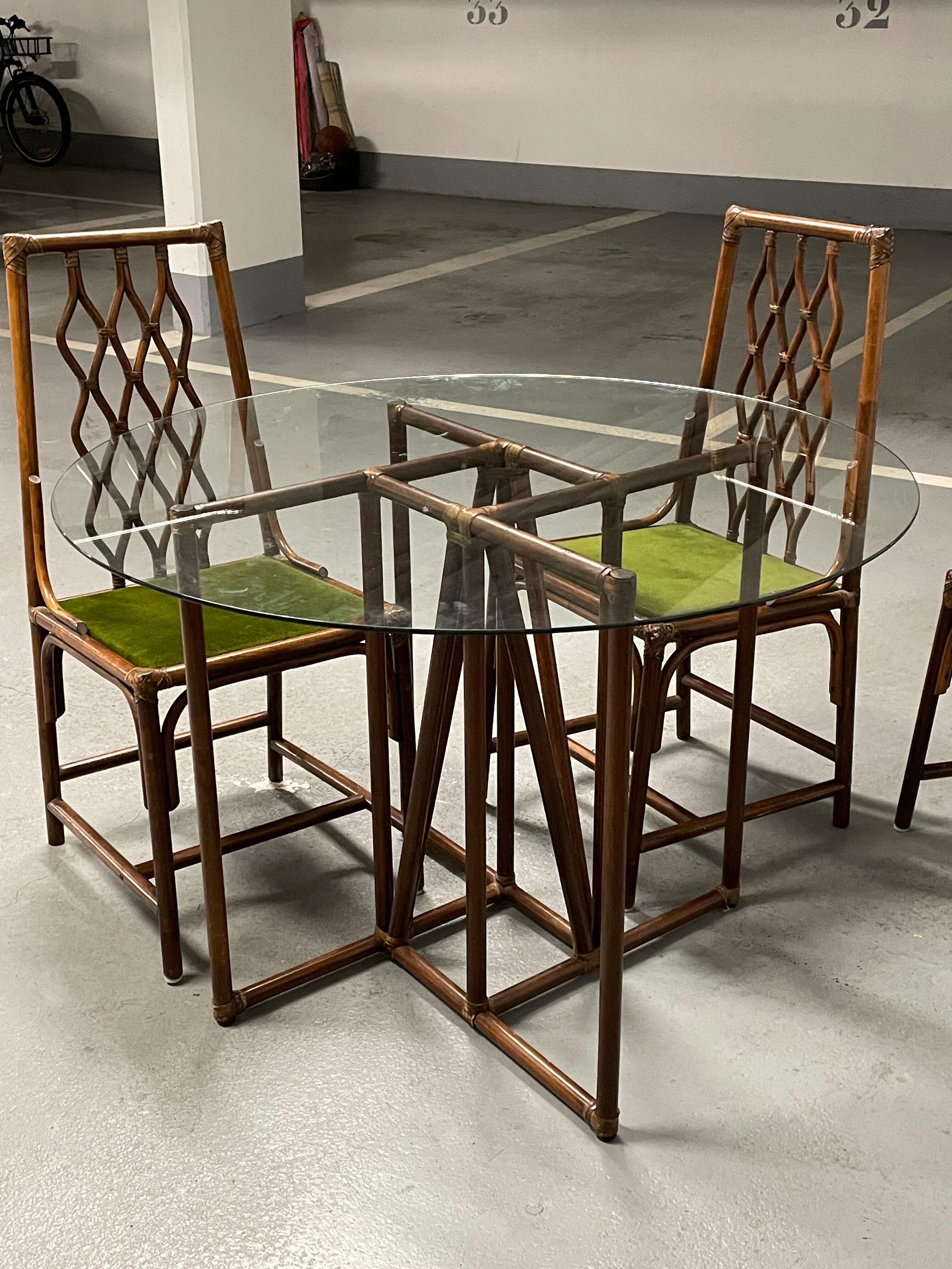 Rattan table and chairs