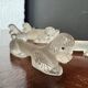 Art Deco glass poodle knife rest