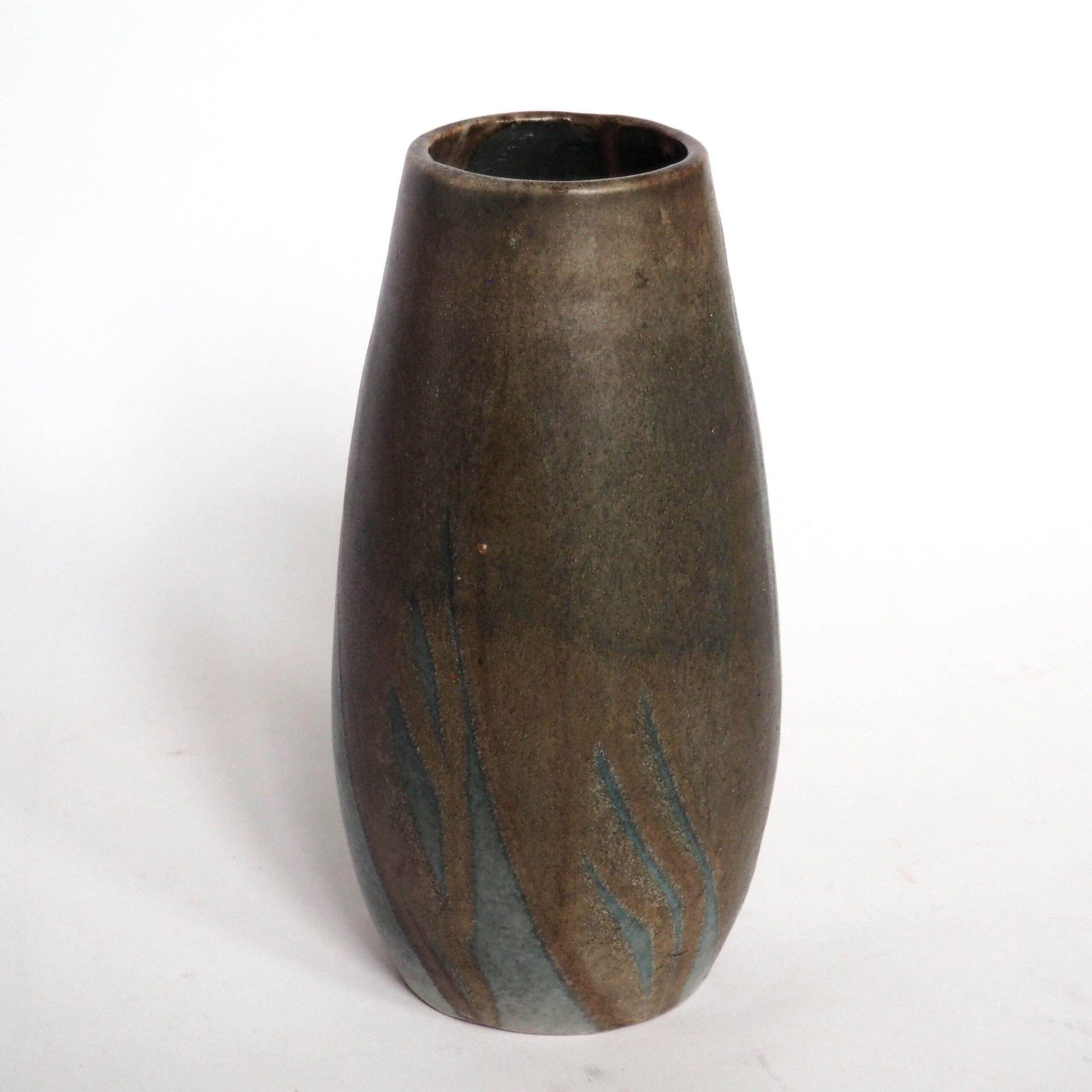 Stoneware vase signed Pointu
