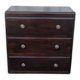 1950s chest of drawers in dark beech.