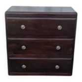 Commode des années 50 en hêtre foncé