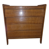 Oak veneer chest of drawers from the 50s/60s