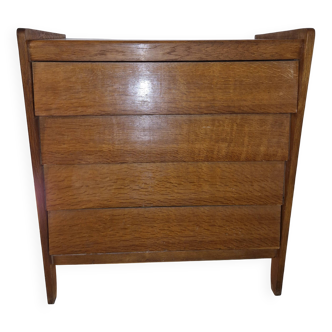 Commode placage chene année 50/60