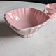 Vintage powder pink earthenware duo. Salins les Bains. 1950s.