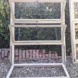 Wooden canopy 3 windows with bellows and abbatant