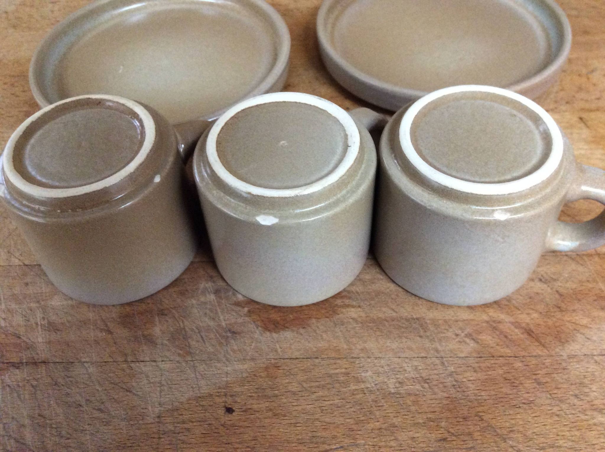 Stoneware coffee cups