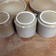 Stoneware coffee cups
