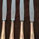 Christofle Vendôme shell 12 large knives silver-plated