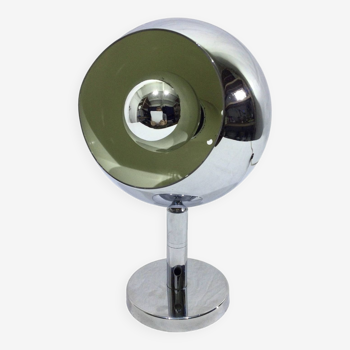 Lampe de bureau en métal chromé globe oculaire Eyeball