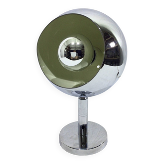 Eyeball Chrome Metal Eyeball Desk Lamp