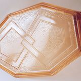 Trio de plateaux verre pamplemousse