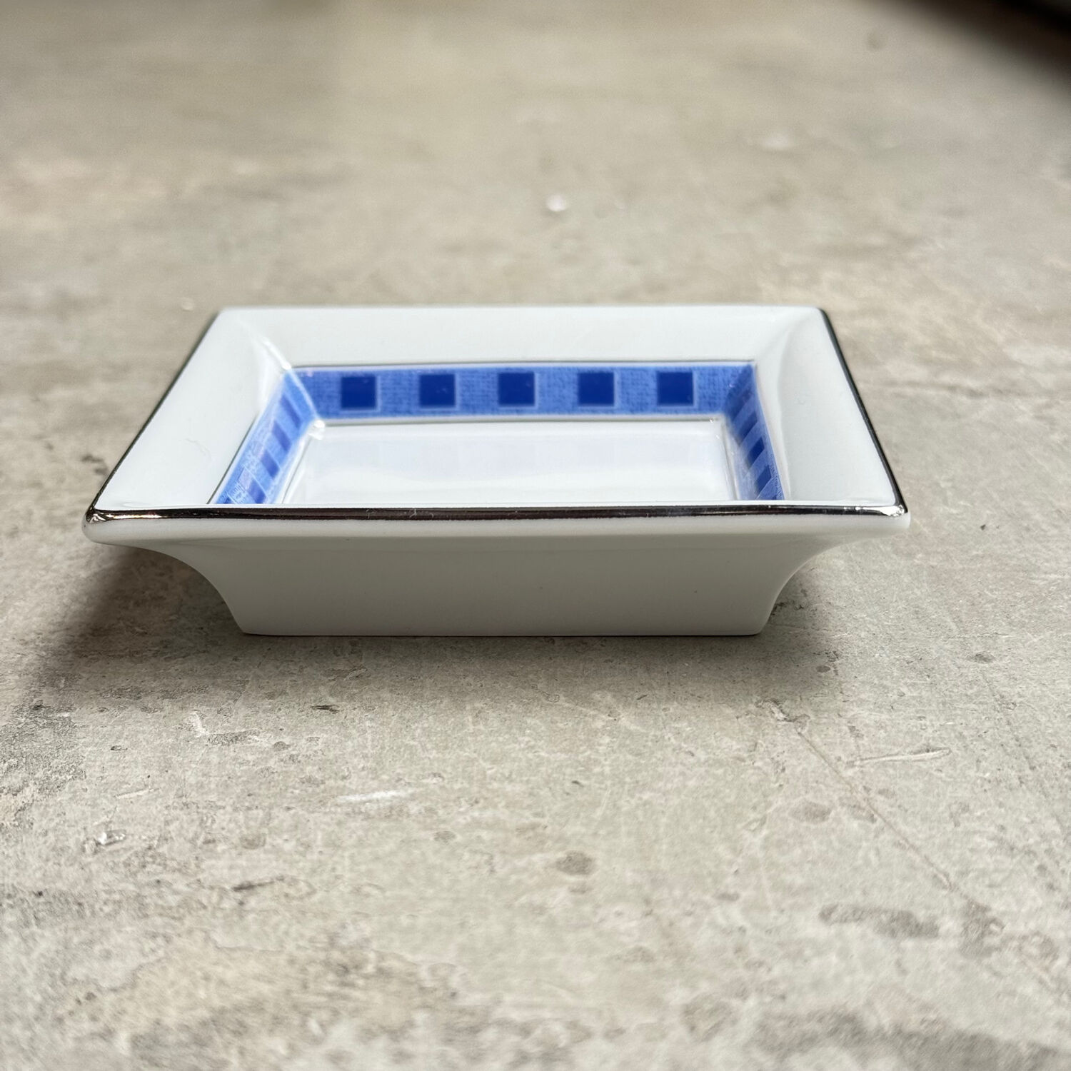 Two Lanvin porcelain trinket trays with original box