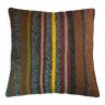 Vintage turkish kilim cushion cover , 60 x 60 cm