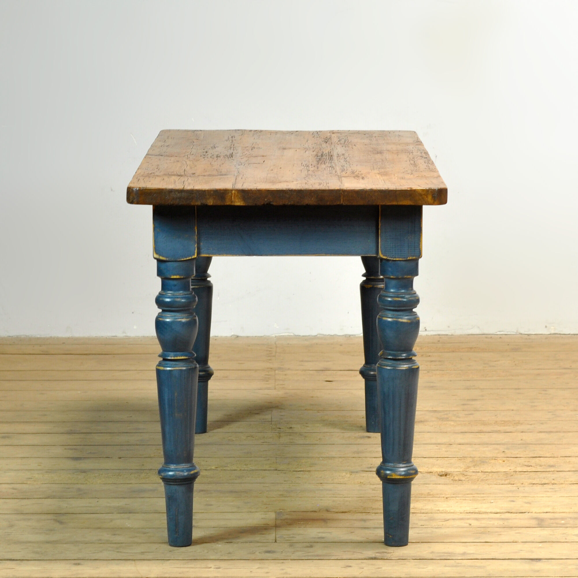 Pine table with old top
