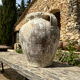 Ancient terracotta pottery jar from the 19th century.