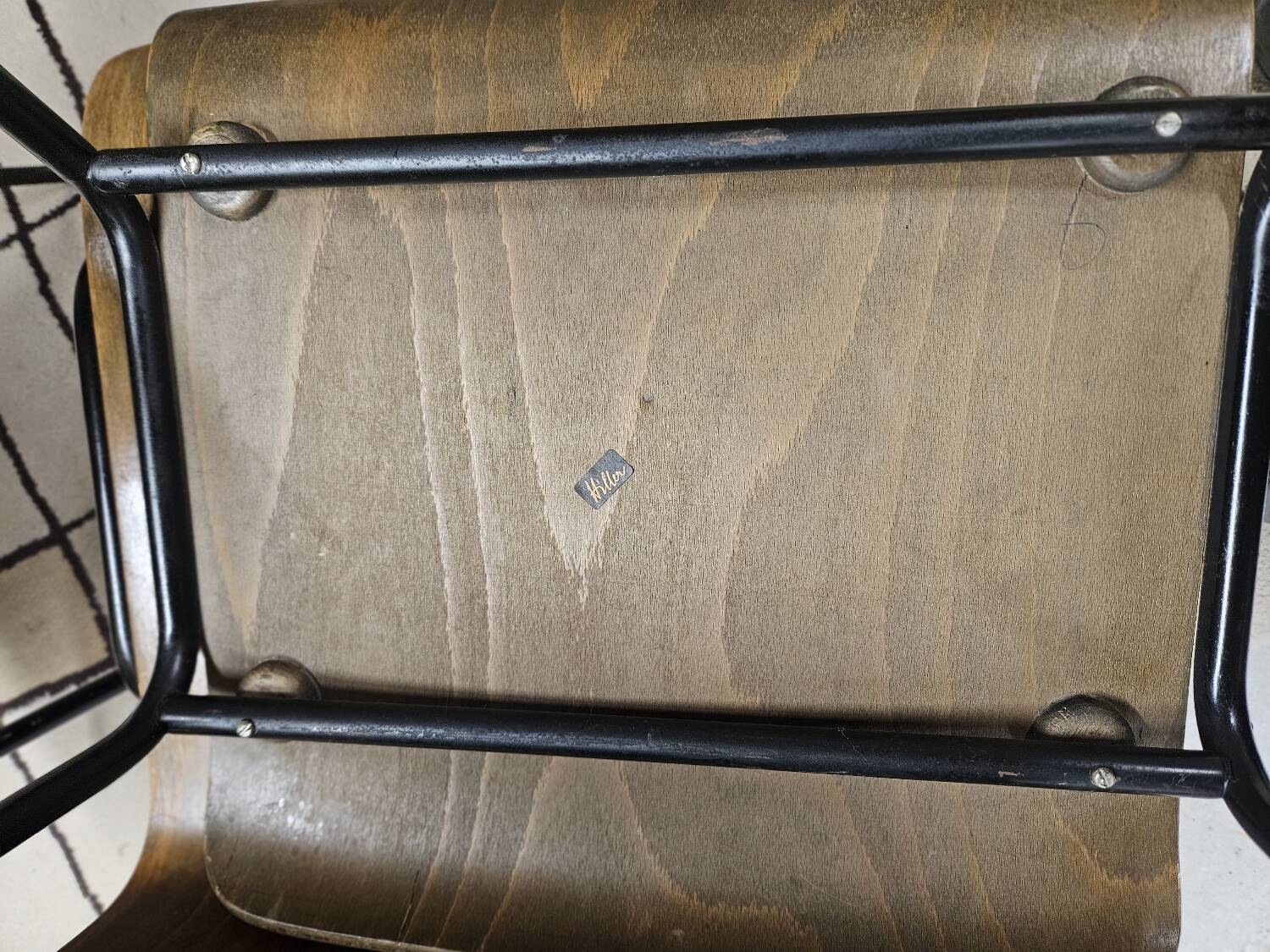 6 chaises Hiller empilable 1970