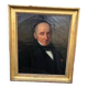 19th Century- Vintage Portrait Painting of a Gentleman Man Oil on Canvas