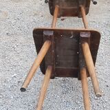 Set of 4 Scandinavian style beech chairs