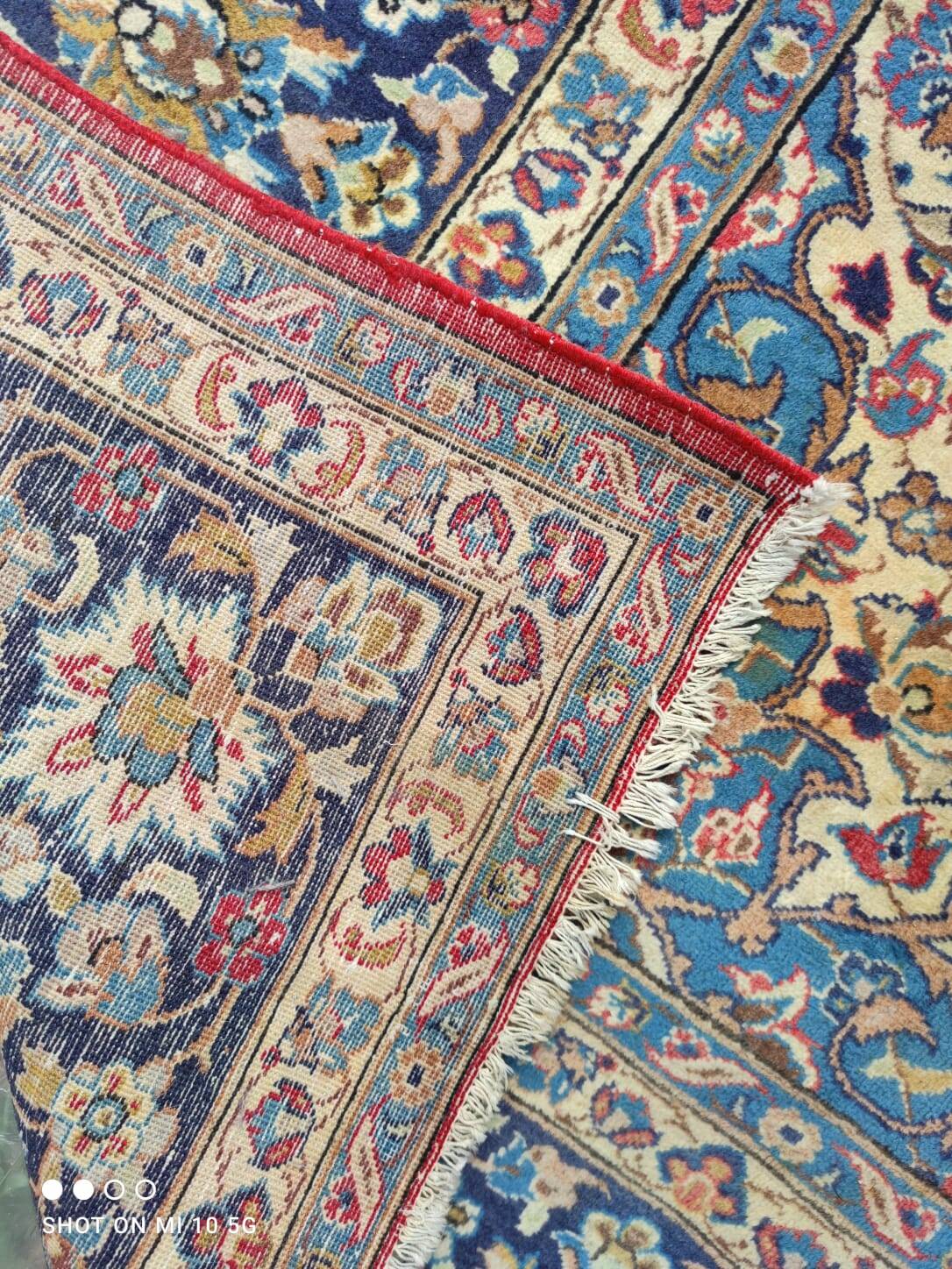 Exceptional vintage Kerman Persian carpet, hand-knotted in wool - 290 x 40.