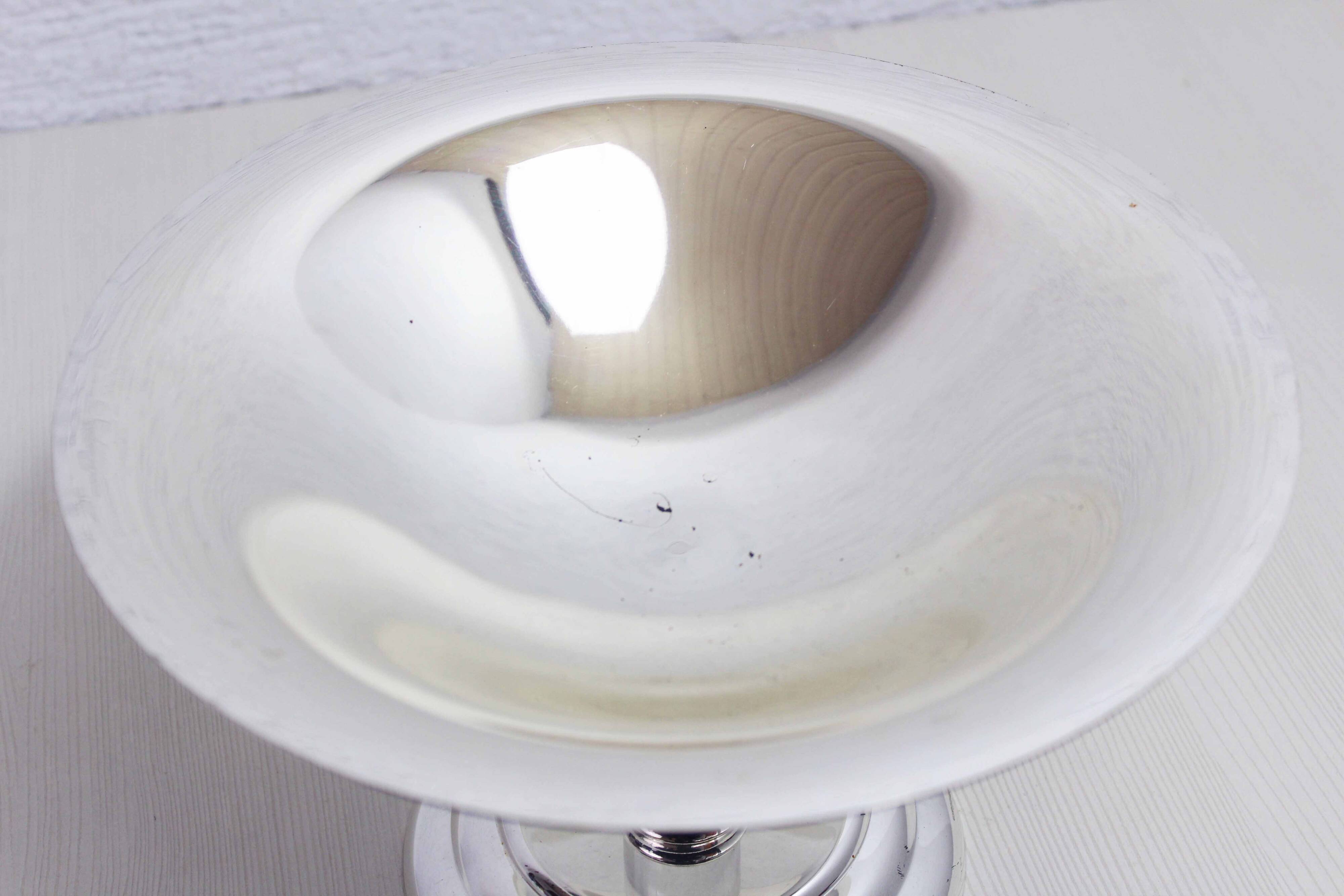 Silver-plated and lucite cup