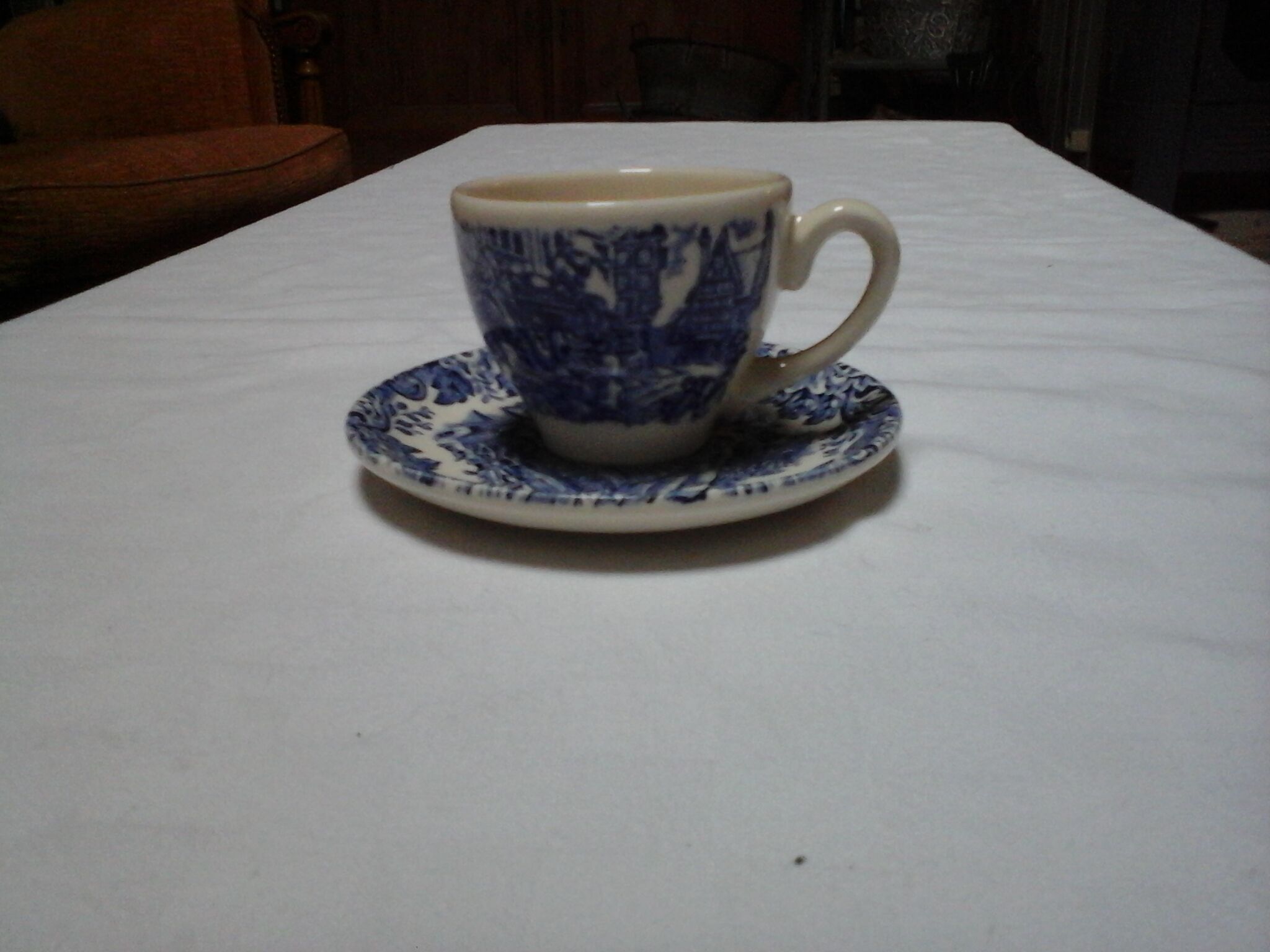 Service à café bleu