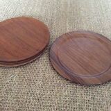 Assiettes en bois