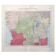 Vintage Central Africa map 38x43cm from 1950