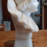 Marble bust of PUGI Guglielmo ( 1850 - 1915 ) "Pierrot "