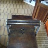 Solid wood sewing basket