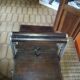 Solid wood sewing basket