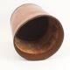 Authentic leather wastebasket/bin by Carl Auböck from the mid-20th century.