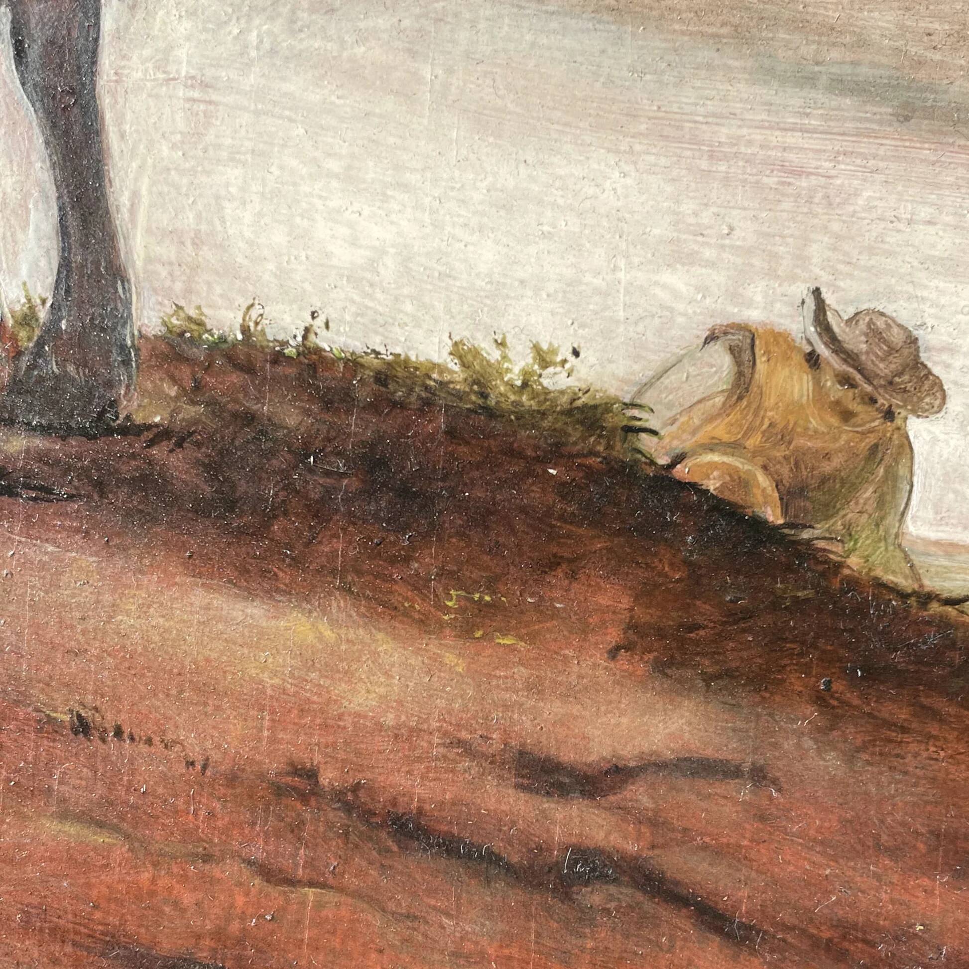 Reproduction by George Boellaard of the oil painting 'Grey Horse' by Wouwermans