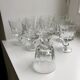 Lot de 9 verres à vin en cristal début XXème