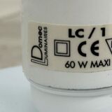 Mid-century large Domec France egg-shaped glass table lamp, 1970s