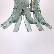 Mid-century Italian cut glass chandelier by Zero Quattro