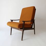Scandinavian teak armchair, vintage design from the 1970s.