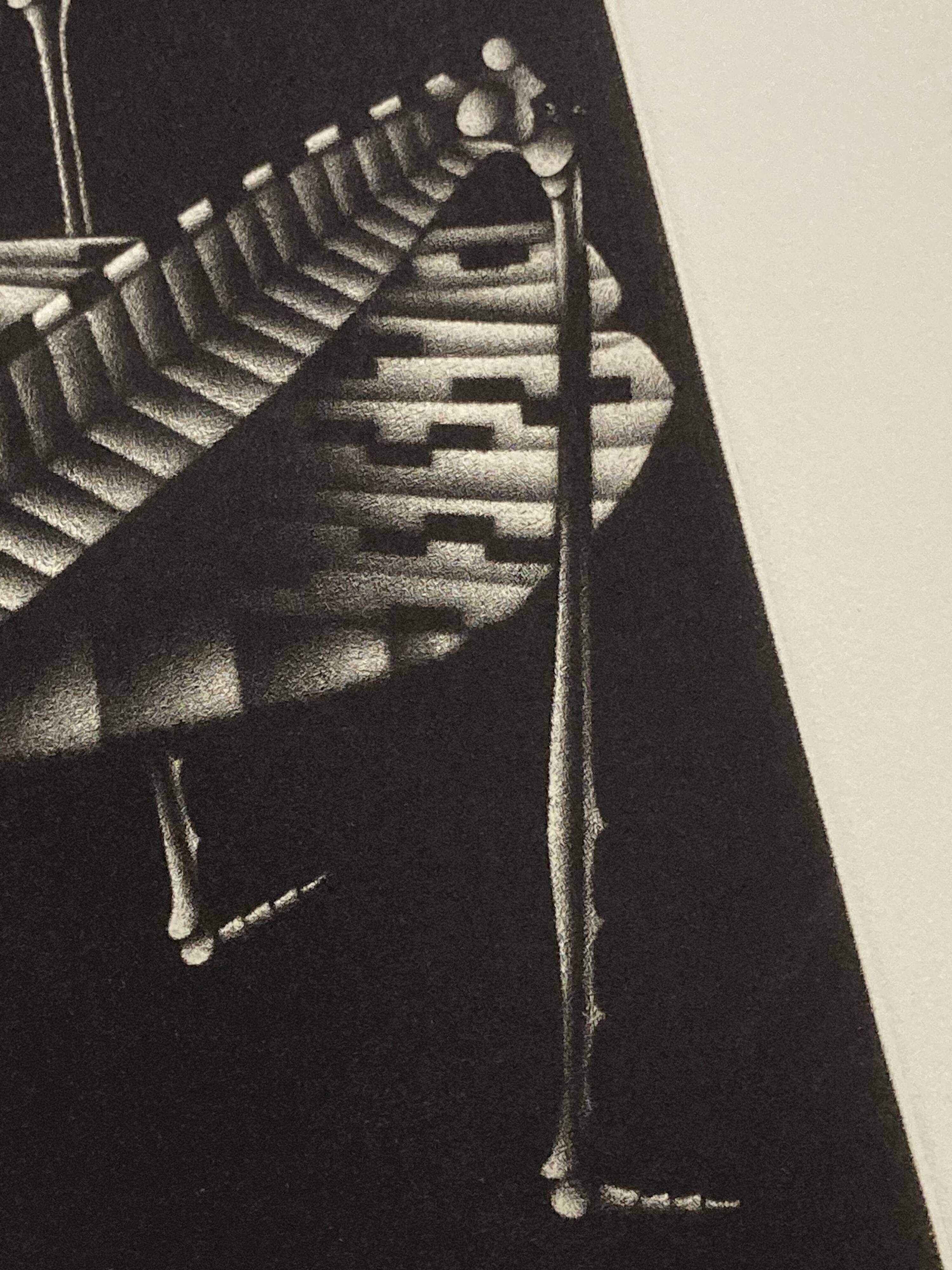 Mario avati (1921-2009), cricket, black manner, 1970