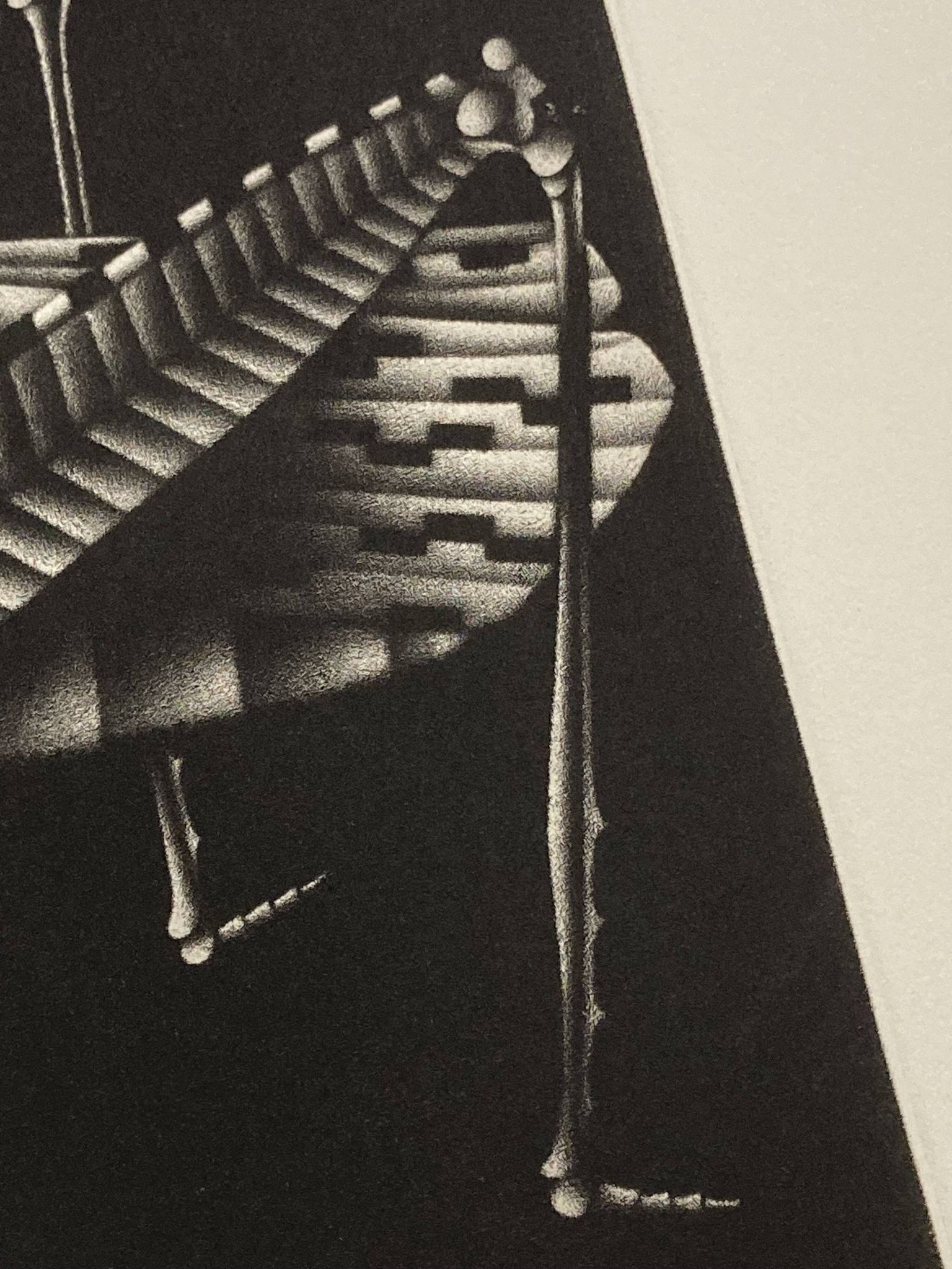 Mario avati (1921-2009), criquet, manière noire, 1970