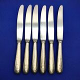 Set of 6 small silver-plated Navy knives SOH