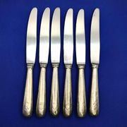 Set of 6 small silver-plated Navy knives SOH