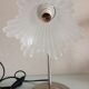 Bedside lamp in metal and frosted glass art deco style
