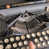 Antique Underwood Standard Portable Typewriter USA 1915-1920