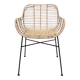 Chaise design en osier