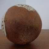 Danish Raku Studio Pottery Vase, 1960s