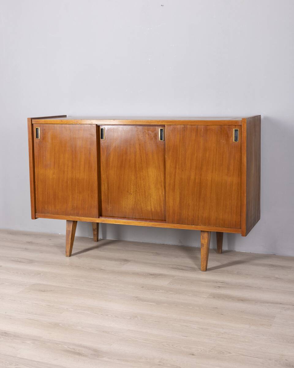 Vintage 1970s teak wood sideboard, Italian design