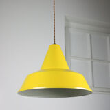 Vintage yellow metal lamp