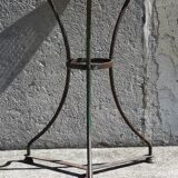Wrought iron pedestal table