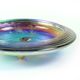 Rare iridescent art glass trinket bowl by Jiri Zemon for Rudolfova Hut