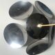 Flower chrome metal pendant 70s