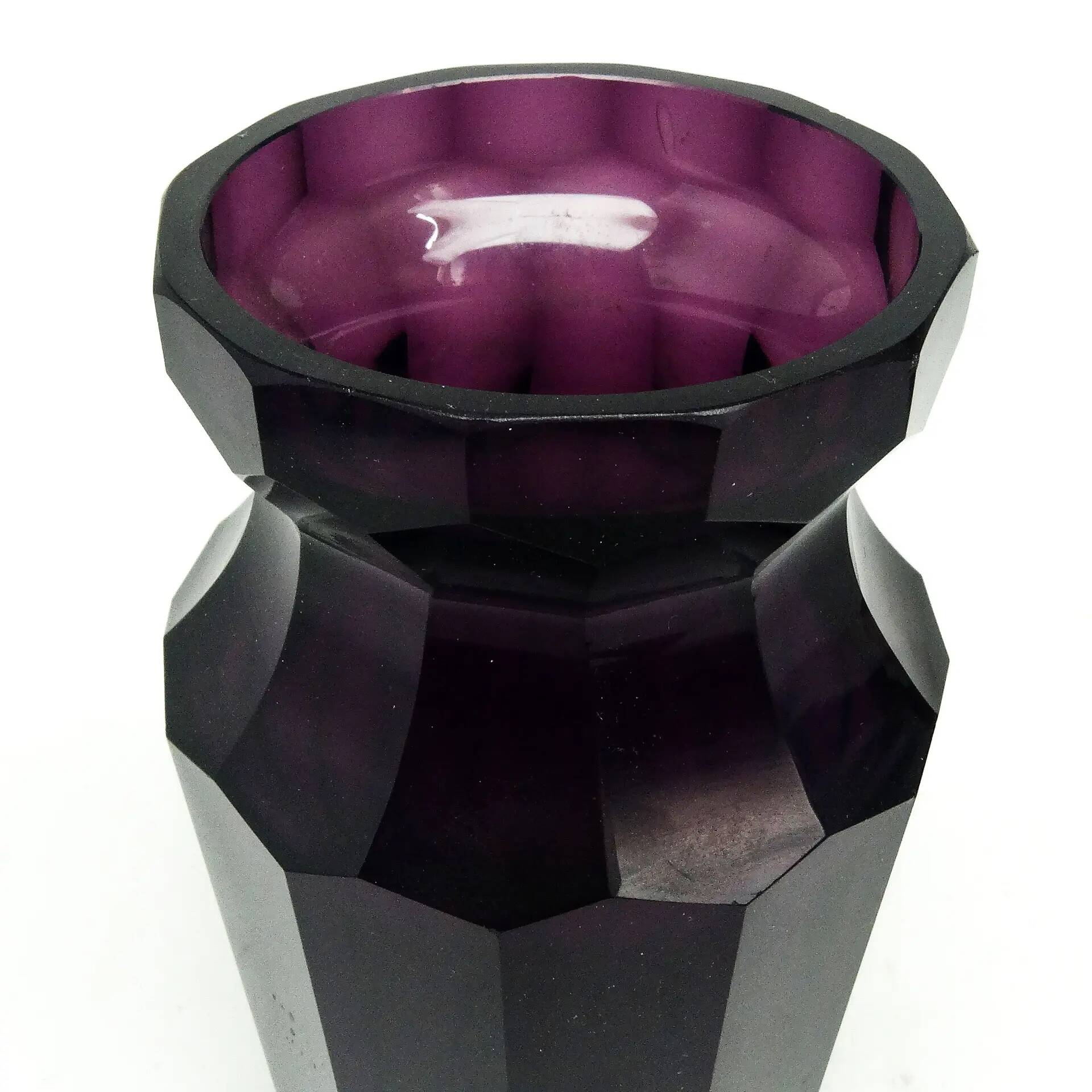 Vase, crystal, Moser, Bohemia, 19th century